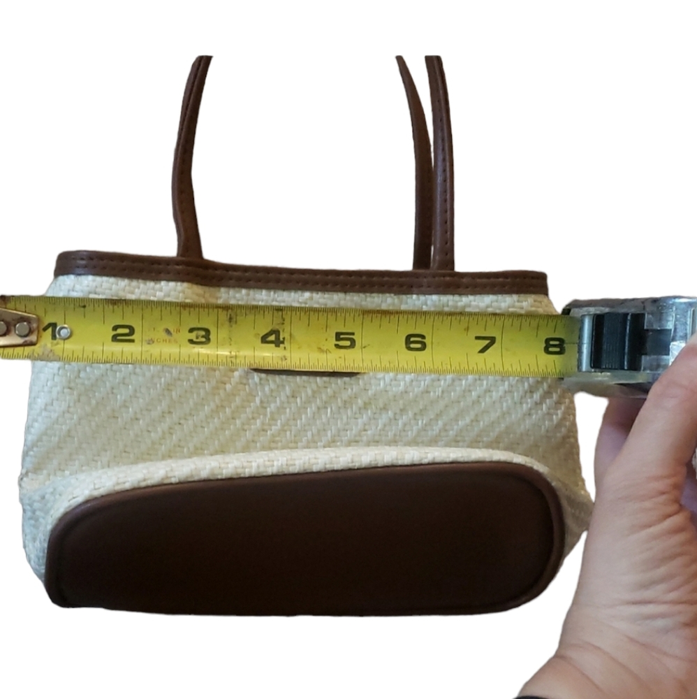 ESPRIT Mini Purse. Beige/ Off White and Brown - Picture 9 of 10